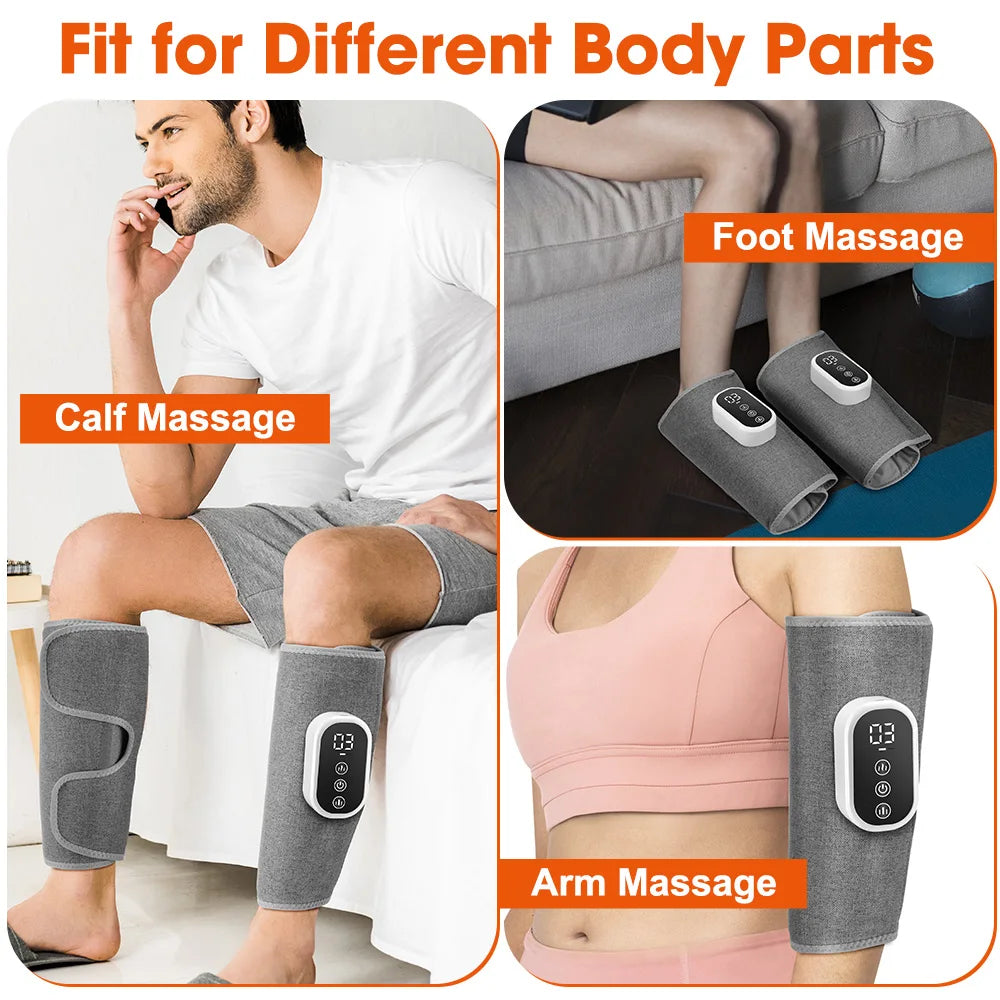Masseur de Mollets Chauffant Sans Fil par Compression d'Air