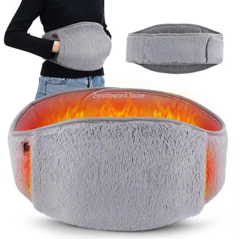 Ceinture Chauffante Lombaire avec Poches Chauffantes
