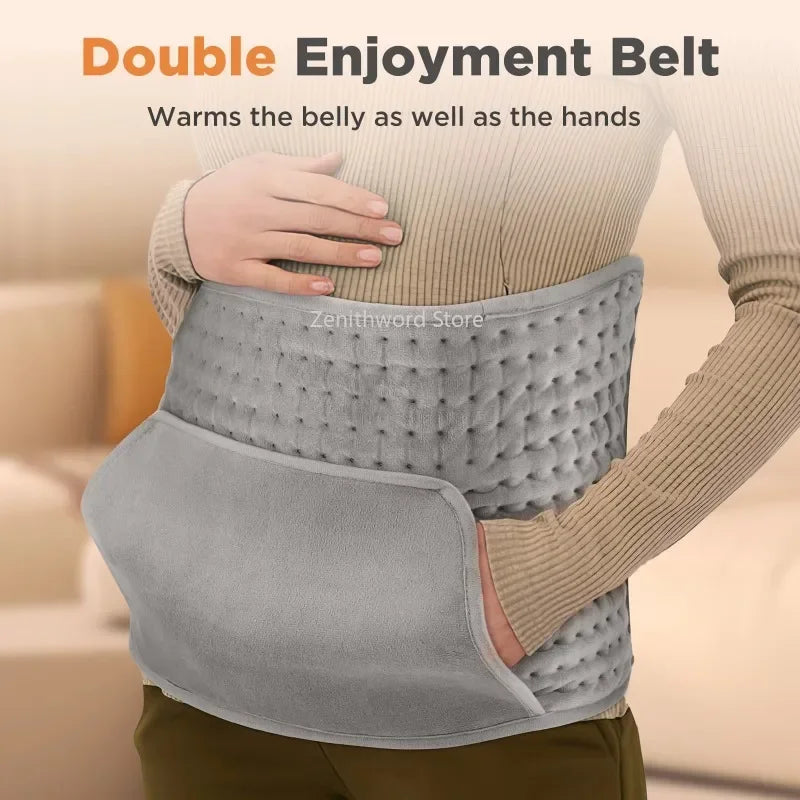Ceinture Chauffante Lombaire avec Poches Chauffantes