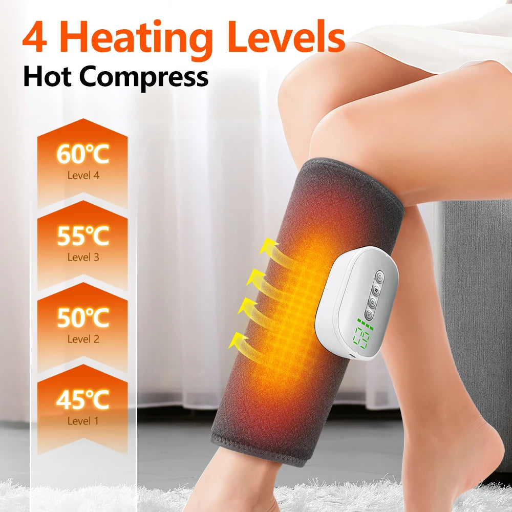 Masseur de Mollets Chauffant Sans Fil par Compression d'Air