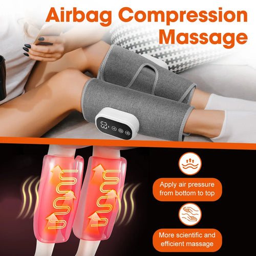 Masseur de Mollets Chauffant Sans Fil par Compression d'Air